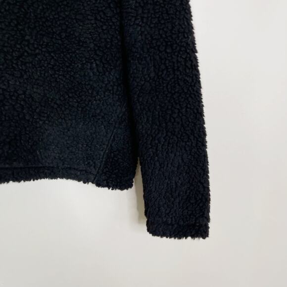 New Lululemon Wool Whenever Crew Womens 6 Black Sherpa Fleece Cozy Pullover - Picture 4 of 8